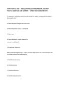 AAMA PRACTICE TEST &ndash; 200 QUESTIONS &vert; CERTIFIED MEDICAL ASSISTANT PRACTICE QUESTIONS AND ANSWERS &vert; COMPLETE CMA EXAM REVIEW