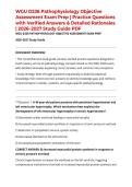 WGU D236 Pathophysiology Objective Assessment Exam Prep &vert; Practice Questions with Verified Answers & Detailed Rationales &vert; 2026&ndash;2027 Study Guide PDF