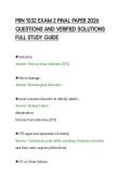 PRN 1032 EXAM 2 FINAL PAPER 2026&NewLine;QUESTIONS AND VERIFIED SOLUTIONS&NewLine;FULL STUDY GUIDE