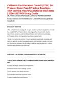 California Tax Education Council &lpar;CTEC&rpar; Tax Preparer Exam Prep &vert; Practice Questions with Verified Answers & Detailed Rationales &vert; 2026&ndash;2027 PDF Study Guide