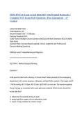 HESI RN Exit Exam Actual 2026&sol;2027 with Detailed Rationales &vert; Complete NGN Exam-Style Questions &vert; Pass Guaranteed &ndash; A&plus; Graded