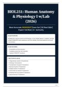 BIOL251  Human Anatomy & Physiology I w Lab &lpar;2026&rpar; - Most Accurate 2026 2027 Exam Set   82 Real Q&A   Expert-Verified   A&plus; Authority