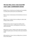 PRN 1562 FINAL EXAM 3 2026 EXAM PREP&NewLine;STUDY GUIDE COMPREHENSIVE REVIEW