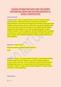 LSUS MHA 705 EXAM STUDY GUIDE LATEST 2026 UPDATED &NewLine;QUESTIONS AND VERIFIED 100&percnt; SOLUTIONS &lpar;2026&sol;2027&rpar; &vert;A&plus; &NewLine;GRADED &vert;GUARANTEED PASS
