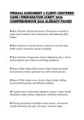 PRN1032 ASSESSMENT 2 CLIENT-CENTERED&NewLine;CARE I PREPARATION SCRIPT 2026&NewLine;COMPREHENSIVE Q&A ALREADY PASSED