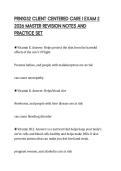 PRN1032 CLIENT CENTERED CARE I EXAM 2&NewLine;2026 MASTER REVISION NOTES AND&NewLine;PRACTICE SET