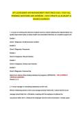 ATI LEADERSHIP AND MANAGEMENT PROCTORED 2022&sol;&sol;2023 ALL   &NewLine;POSSIBLE QUESTIONS AND ANSWERS &vert; 2025 UPDATE&vert;a&vert;ALREADY A &NewLine;GRADED&vert;RANKED&excl;
