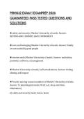 PRN1032 EXAM 1 EXAMPREP 2026&NewLine;GUARANTEED PASS TESTED QUESTIONS AND&NewLine;SOLUTIONS