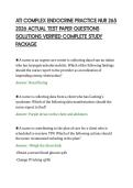 ATI COMPLEX ENDOCRINE PRACTICE NUR 265 &NewLine;2026 ACTUAL TEST PAPER QUESTIONS &NewLine;SOLUTIONS VERIFIED COMPLETE STUDY &NewLine;PACKAGE