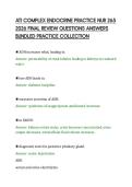 ATI COMPLEX ENDOCRINE PRACTICE NUR 265 &NewLine;2026 FINAL REVIEW QUESTIONS ANSWERS &NewLine;BUNDLED PRACTICE COLLECTION