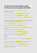 ATI Nutrition Proctored Exam Study &NewLine;Set Exam solved & updated 2025-2026 
