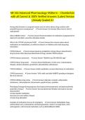 NR 565 Advanced Pharmacology Midterm &ndash; Chamberlain with all Correct & 100&percnt; Verified Answers &vert;Latest Version &vert;Already Graded A&plus;