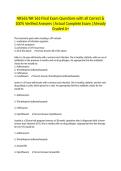 NR565&sol;NR 565 Final Exam Questions with all Correct & 100&percnt; Verified Answers &vert;Actual Complete Exam &vert;Already Graded A&plus;