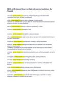 HESI A2 Entrance Exam verified with correct solutions A&plus; &NewLine;Graded