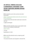 ATI CRITICAL THINKING EXAM 2026 &NewLine;COMPREHENSIVE ASSESSMENT SCRIPT &NewLine;SOLVED QUESTIONS ANSWERS UPDATED &NewLine;REVIEW SET