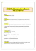 NU 325 Final Exam Questions and Answers &vert; 2026&sol;2027 &vert; A&plus; Grade Complete Exam   Study Guide A&plus; Grade 