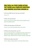 PRO TOOLS 101 STUDY GUIDE ACTUAL&NewLine;TEST PAPER 2026 COMPLETE QUESTIONS&NewLine;AND VERIFIED SOLUTIONS GRADED A&plus;