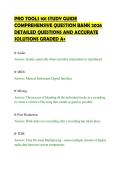 PRO TOOLS 101 STUDY GUIDE&NewLine;COMPREHENSIVE QUESTION BANK 2026&NewLine;DETAILED QUESTIONS AND ACCURATE&NewLine;SOLUTIONS GRADED A&plus;