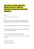PRO TOOLS 101 STUDY GUIDE FULL&NewLine;REVIEW PACK 2026 COMPLETE&NewLine;QUESTIONS AND RELIABLE SOLUTIONS&NewLine;GRADED A&plus;