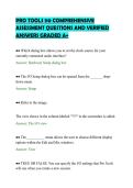 PRO TOOLS 110 COMPREHENSIVE&NewLine;ASSESSMENT QUESTIONS AND VERIFIED&NewLine;ANSWERS GRADED A&plus;