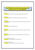 NU 325 Health Assessment Exam 3 questions with &NewLine;verified answers A&plus; Grade 20262027 Complete Exam