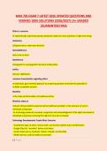 MHA 705 EXAM 7 LATEST 2026 UPDATED QUESTIONS AND &NewLine;VERIFIED 100&percnt; SOLUTIONS &lpar;2026&sol;2027&rpar; &vert;A&plus; GRADED &NewLine;&vert;GUARANTEED PASS 