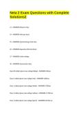 Neta 2 Exam Questions with Complete Solutions
