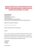 Hondros NUR 205 Exam 1 Nursing Fundamentals Actual 2026&sol;2027 with Detailed Rationales &vert; Complete Exam-Style Questions &vert; Pass Guaranteed &ndash; A&plus; Graded