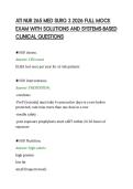 ATI NUR 265 MED SURG 3 2026 FULL MOCK &NewLine;EXAM WITH SOLUTIONS AND SYSTEMS-BASED &NewLine;CLINICAL QUESTIONS