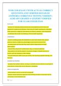 NURS 3110-EXAM 1 WITH ACTUAL CORRECT &NewLine;QUESTIONS AND VERIFIED DETAILED &NewLine;ANSWERS&vert; CURRENTLY TESTING VERSION &vert; &NewLine;ALREADY GRADED A&plus;&vert;EXPERT VERIFIED &NewLine;FOR GUARANTEED PASS 