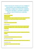 NURS 3110 EXAM 1 WITH ACTUAL CORRECT &NewLine;QUESTIONS AND VERIFIED DETAILED &NewLine;ANSWERS&vert; CURRENTLY TESTING VERSION &vert; &NewLine;ALREADY GRADED A&plus;&vert;EXPERT VERIFIED &NewLine;FOR GUARANTEED PASS &lpar;AUBURN&rpar; &NewLine;