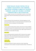 NURS 3110 ATI  EXAM 1 WITH ACTUAL &NewLine;CORRECT QUESTIONS AND VERIFIED &NewLine;DETAILED ANSWERS&vert; CURRENTLY TESTING &NewLine;VERSION &vert; ALREADY GRADED A&plus;&vert;EXPERT &NewLine;VERIFIED FOR GUARANTEED PASS 