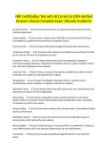 NRF Certification Test with all Correct & 100&percnt; Verified Answers &vert;Actual Complete Exam &vert;Already Graded A&plus;