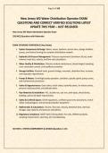 New Jersey W2 Water Distribution Operator PRACTICE EXAM QUESTIONS AND CORRECT VERIFIED SOLUTIONS LATEST UPDATE THIS YEAR &ndash; JUST RELEASED&period;pdf&NewLine;&NewLine;