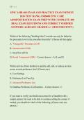EPIC AMB 400 EXAM AND PRACTICE EXAM NEWEST &NewLine;2026 TEST BANK&vert; AMB400 EPIC CARE &NewLine;ADMINISTRATION EXAM PREP WITH COMPLETE 400 &NewLine;REAL EXAM QUESTIONS AND CORRECT VERIFIED &NewLine;ANSWERS&sol; ALREADY GRADED A&plus; &lpar;MOST RECENT&excl;&excl;&rpar; 
