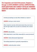 IFSTA safety officer 2nd ed&period; Most Recent Exam Actual Complete Real Exam Questions And Correct Answers &lpar;Verified Answers&rpar; Already Graded A&plus; &vert;&vert; Guaranteed Success&excl;&excl; Newest Exam &vert; Just Released&excl;&excl; 2026-2027
