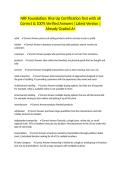 NRF Foundation&colon; Rise Up Certification Test with all Correct & 100&percnt; Verified Answers &vert;Latest Version &vert;Already Graded A&plus;