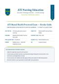 ATI Mental Health Proctored Exam Retake Guide &lpar;Latest 2026&sol;2027 Update&rpar; &vert; Comprehensive Q&A with Verified Answers and Detailed Rationales &vert; A&plus; Graded &vert; ATI Nursing Education