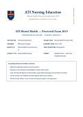 ATI Mental Health Proctored Exam 2019 &ndash; Comprehensive Review &lpar;Latest 2026&sol;2027 Update&rpar; &vert; Complete Q&A with Verified Answers and Detailed Rationales &vert; Psychiatric Nursing&comma; Therapeutic Communication&comma; Psychopharmacology&comma; Disorders &vert; A&plus; Graded