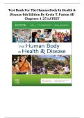 Test Bank For Human Body in Health & Disease 8th Edition by Kevin T&period; Patton