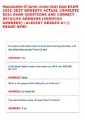 Massachusetts Oil burner License Study Guide EXAM 2026-2027 NEWEST&excl;&excl; ACTUAL COMPLETE REAL EXAM QUESTIONS AND CORRECT DETAILED ANSWERS &lpar;VERIFIED ANSWERS&rpar; &vert;ALREADY GRADED A&plus;&vert;&vert; BRAND NEW&excl;
