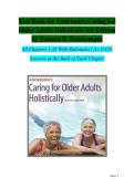 Test Bank for Anderson's Caring for  Older Adults Holistically 6th Edition  by Tamara R&period; Dahlkemper All Chapters 1-22 With Rationales &vert; A&plus; PASS Answers at the Back of Each Chapter
