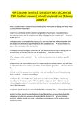 NRF Customer Service & Sales Exam with all Correct & 100&percnt; Verified Answers &vert;Actual Complete Exam &vert;Already Graded A&plus;