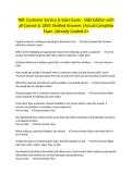 NRF Customer Service & Sales Exam - SSES Edition with all Correct & 100&percnt; Verified Answers &vert;Actual Complete Exam &vert;Already Graded A&plus;
