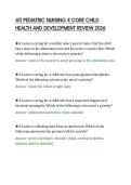 ATI PEDIATRIC NURSING 4 CORE CHILD &NewLine;HEALTH AND DEVELOPMENT REVIEW 2026