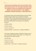 STR 293 EXAM AND PRACTICE EXAM NEWEST 2026 &NewLine;TEST BANK&vert; SCIENCE OF TEACHING READING &lpar;STR&rpar; &NewLine;293 CERTIFICATION EXAM PREP WITH COMPLETE &NewLine;300 REAL EXAM QUESTIONS AND CORRECT &NewLine;VERIFIED ANSWERS&sol; ALREADY GRADED A&plus; &lpar;MOST RECENT&excl;&excl;&rpar; 