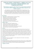 NURS 6521 Week 2 Assignment&colon; Cardiovascular System Case Study 2026-2027 QUESTIONS&NewLine;AND ANSWERS ALREADY GRADED A&plus;&period; 100&percnt; Verified Solutions &vert; Updated Per Latest&NewLine;Guidelines &vert; Graded A&plus;