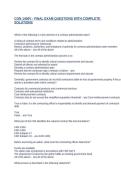 CON 1400V - FINAL EXAM QUESTIONS WITH COMPLETE SOLUTIONS