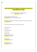 Galen NUR 210 Exam 1 &lpar;Modules 1&ndash;3&rpar; Questions and Answers 2026&sol;2027 &vert; A&plus; Grade &vert; Comprehensive Exam Study Guide&vert;NUR 210 &ndash; Advanced Nursing Concepts&colon; Foundations of Patient-Centered Care