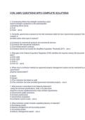 CON 1400V QUESTIONS WITH COMPLETE SOLUTIONS